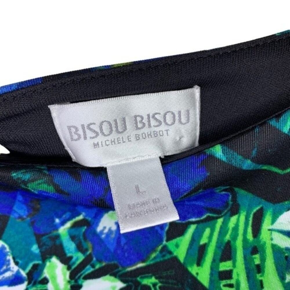 Bisou Bisou Floral Artsy Design Womens Tank Top Size Large Tropical Vacation - Picture 3 of 6
